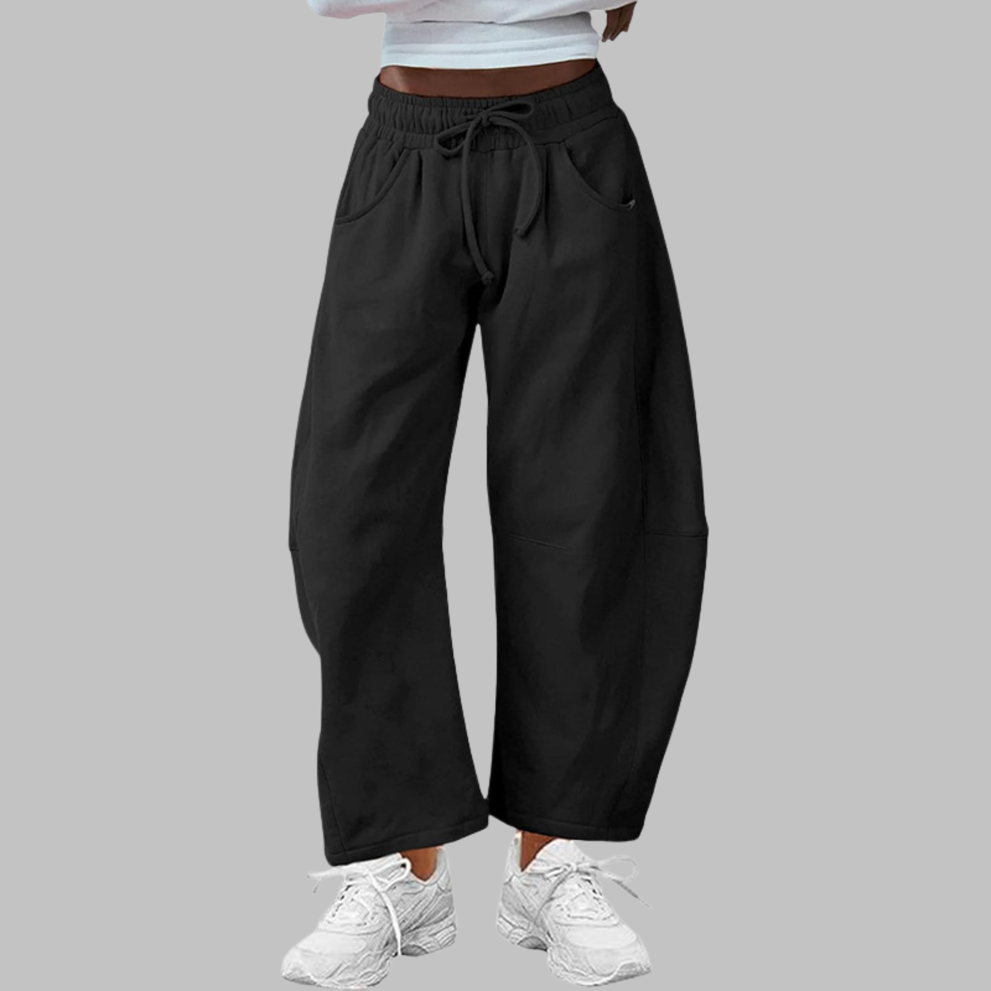 Digma | Casual Drawstring Barrel Leg Sweat Pants