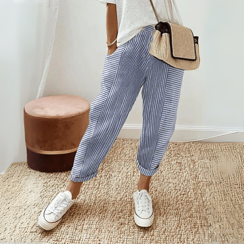 Floriane | Relaxed Boho Stripe Pants