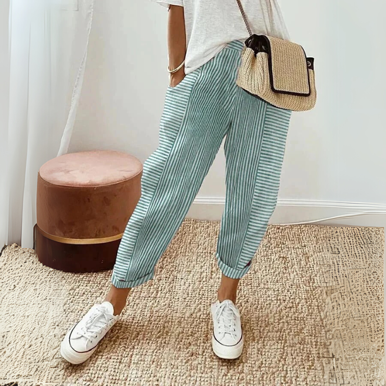 Floriane | Relaxed Boho Stripe Pants