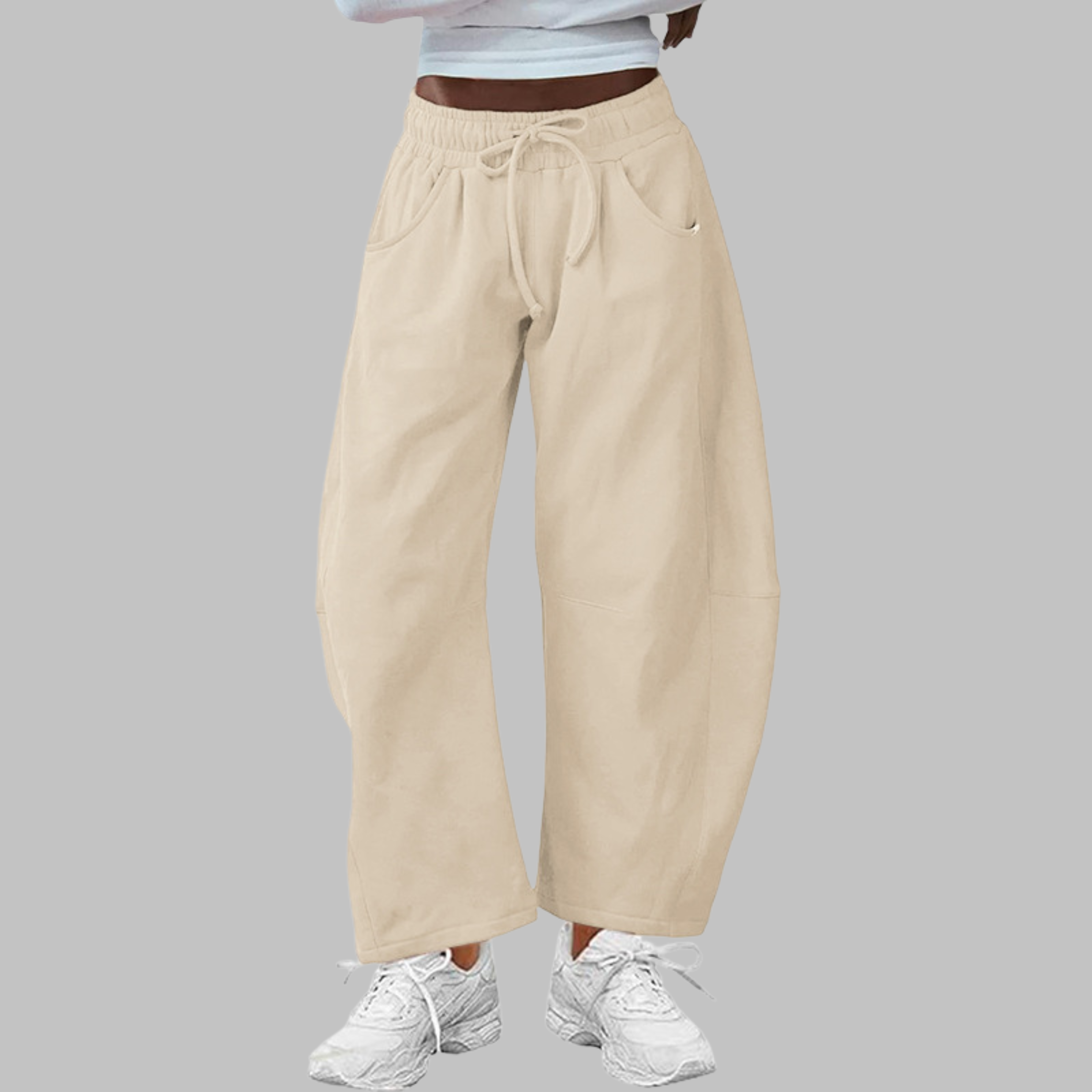 Digma | Casual Drawstring Barrel Leg Sweat Pants