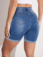 Raphaelle | Stretch Fit Bermuda Jean Short
