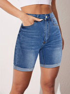 Raphaelle | Stretch Fit Bermuda Jean Short