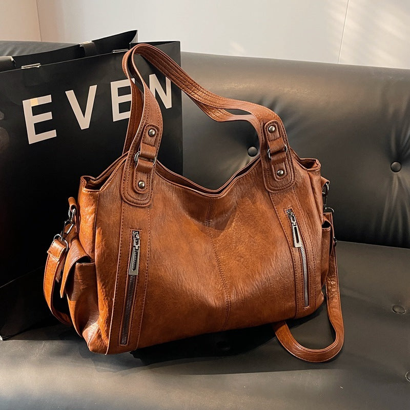 NOEMIE | Classic Leather Tote Bag