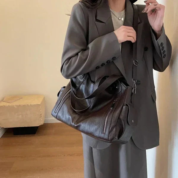 NOEMIE | Classic Leather Tote Bag