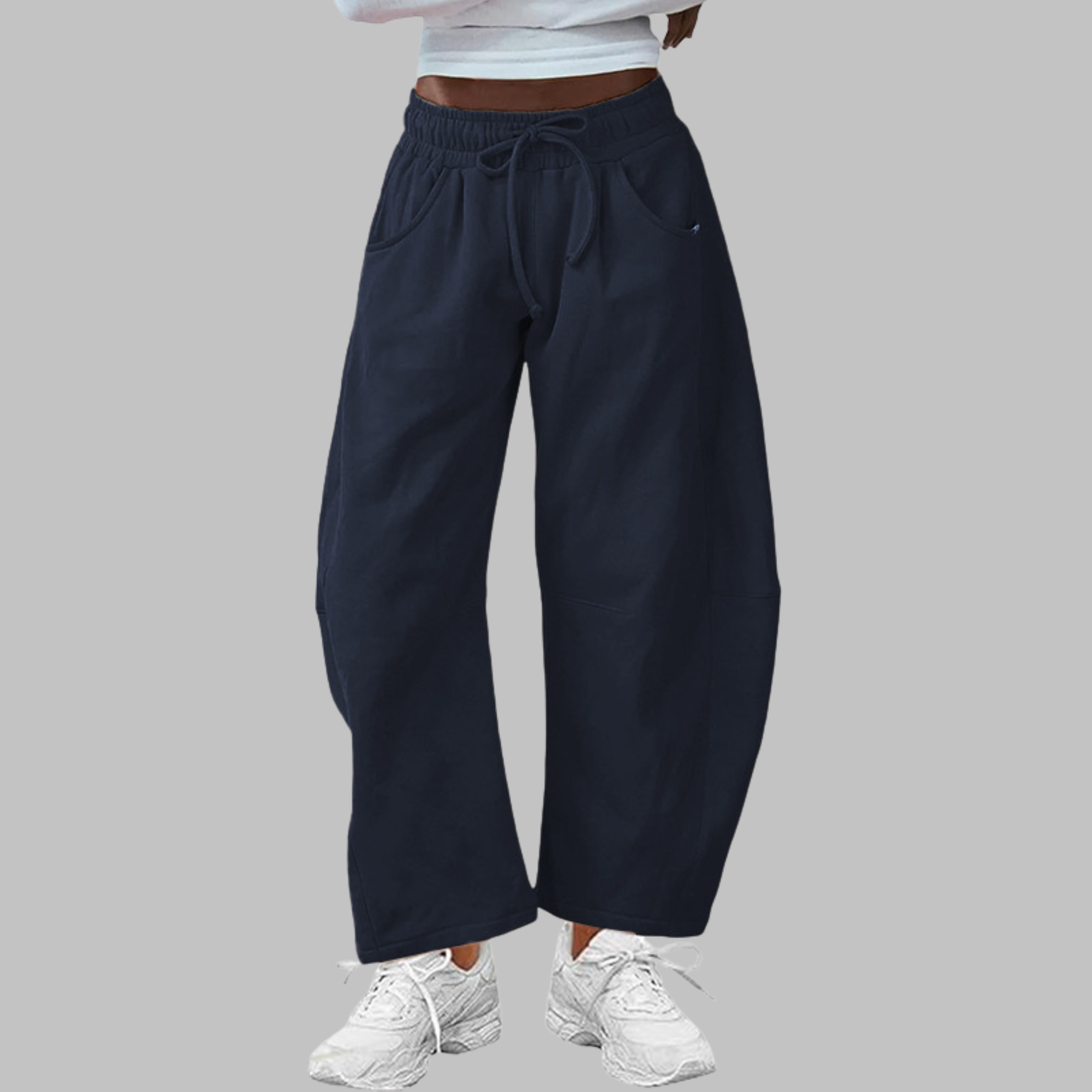 Digma | Casual Drawstring Barrel Leg Sweat Pants