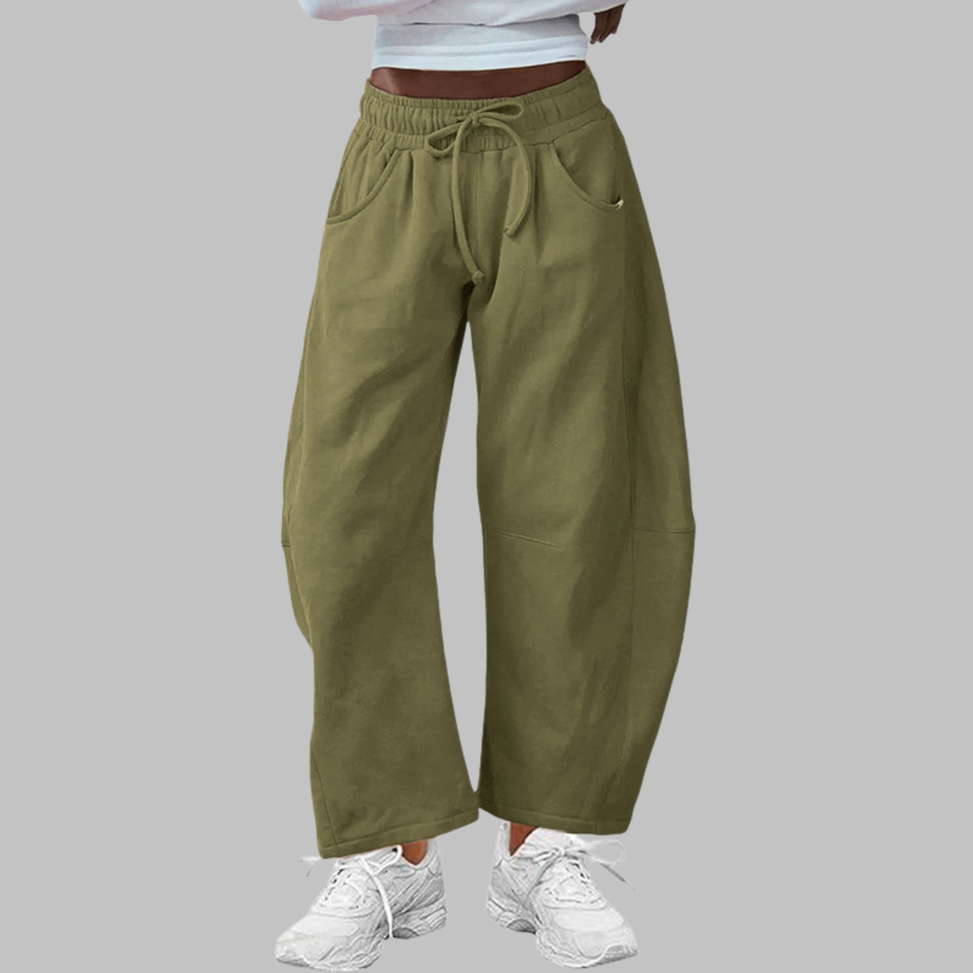 Digma | Casual Drawstring Barrel Leg Sweat Pants
