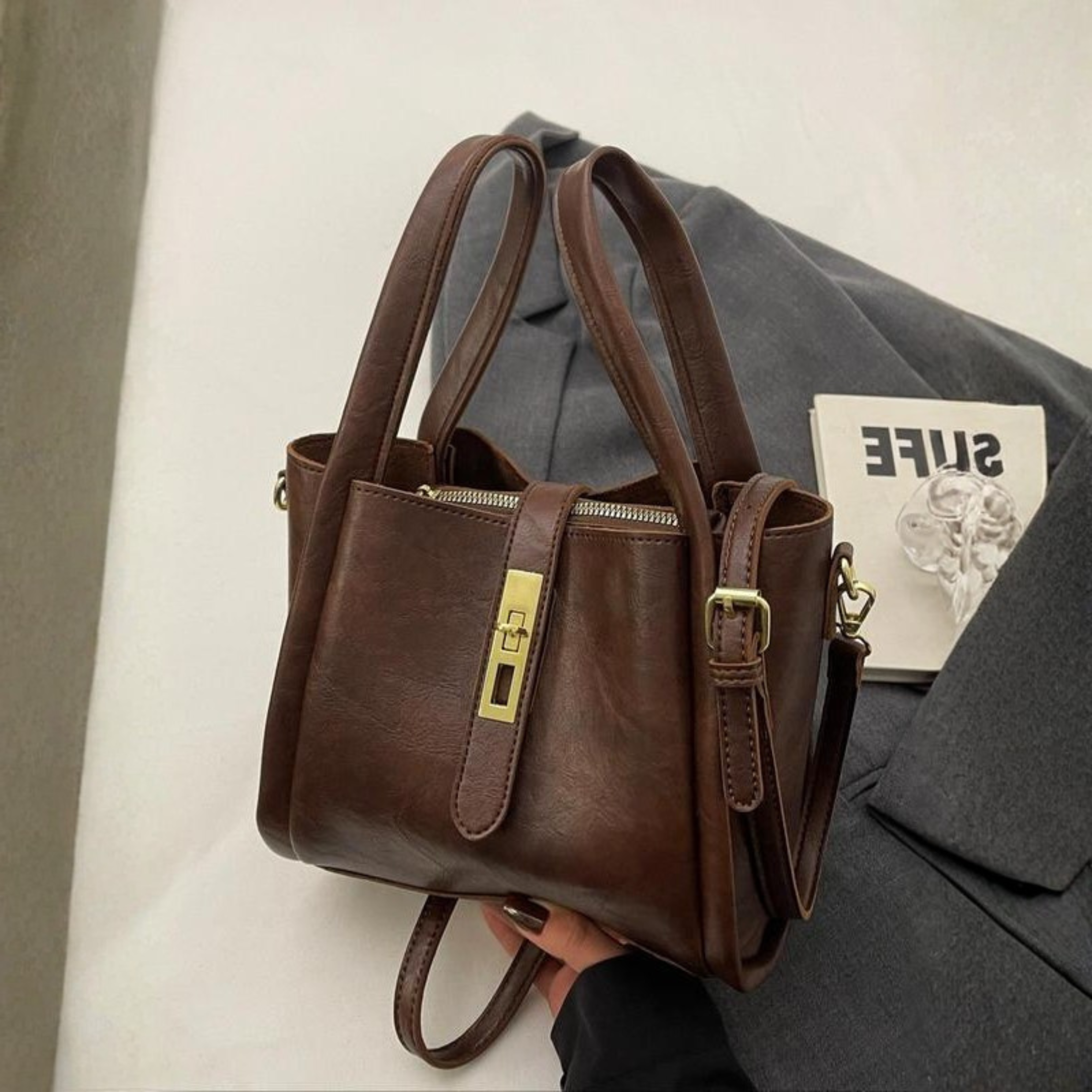 VAYLA | Elegant Simple Retro Handbag Crossbody Shoulder Bag