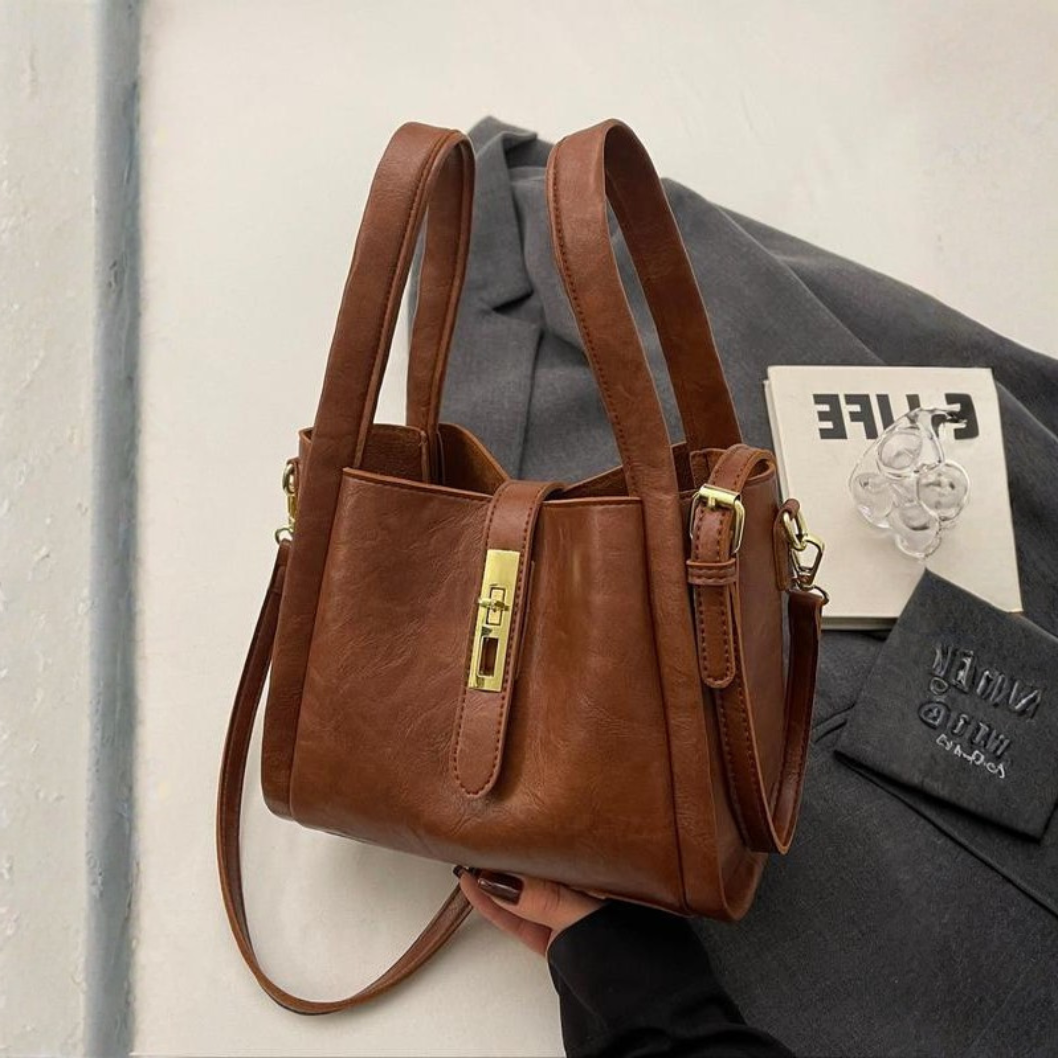 VAYLA | Elegant Simple Retro Handbag Crossbody Shoulder Bag