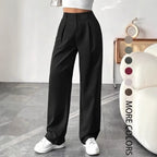 Turni | Casual High Waist Wide Leg Pants