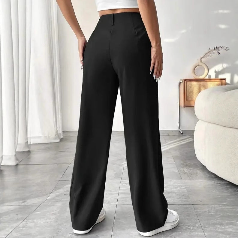 Turni | Casual High Waist Wide Leg Pants