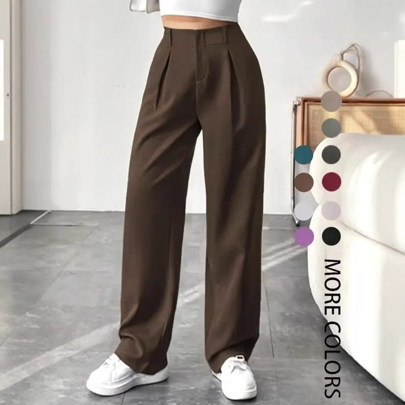 Turni | Casual High Waist Wide Leg Pants