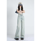 Mavina | Summer Loose Fit Hem Jeans