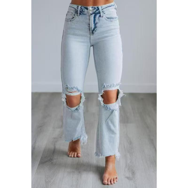 Tala | Casual Washed Slim-Fit Ripped Jeans