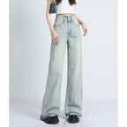 Mavina | Summer Loose Fit Hem Jeans