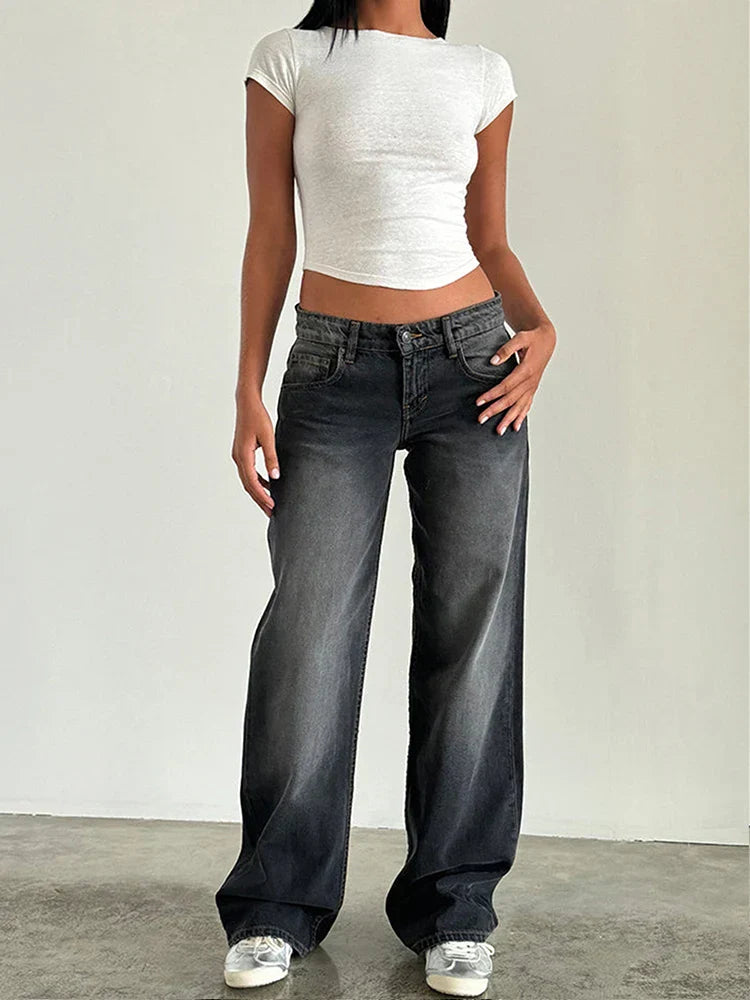 Sylvaine | Vintage Casual Baggy Jeans