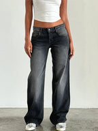 Sylvaine | Vintage Casual Baggy Jeans