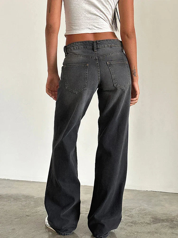 Sylvaine | Vintage Casual Baggy Jeans