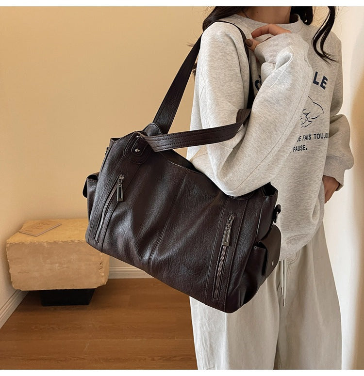 NOEMIE | Classic Leather Tote Bag