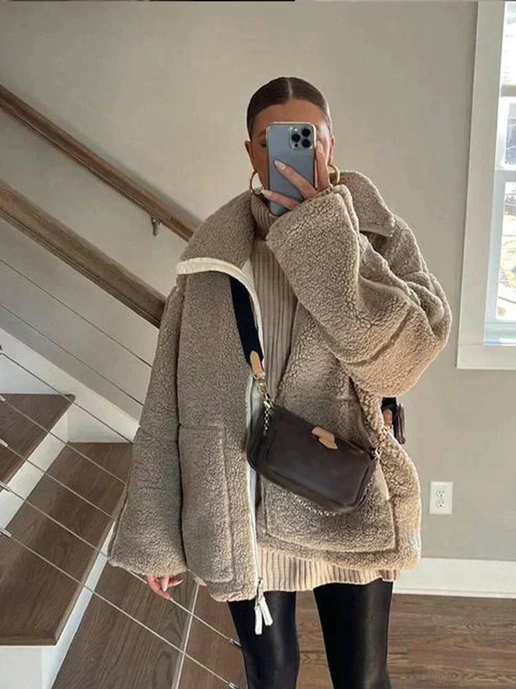 Liora | Oversized Teddy Jackets